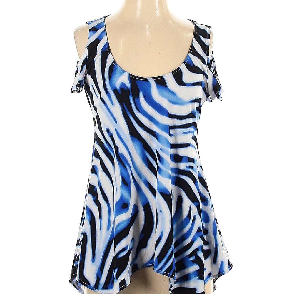 BOSTON PROPER Short Sleeve Blouse Size: S